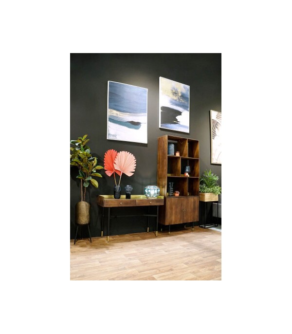 ESTANTERÍA MANGO METAL MARRON OSCURO