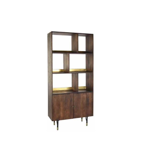 ESTANTERÍA MANGO METAL MARRON OSCURO