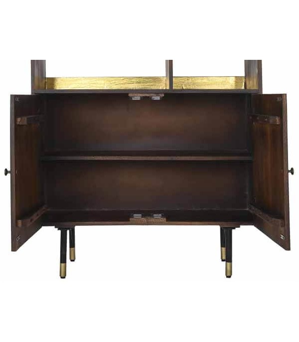 ESTANTERÍA MANGO METAL MARRON OSCURO
