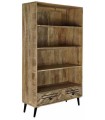 ESTANTERÍA MANGO METAL MARRÓN OSCURO100X40X180 CM