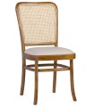 SILLA TEKA TAPIZADA